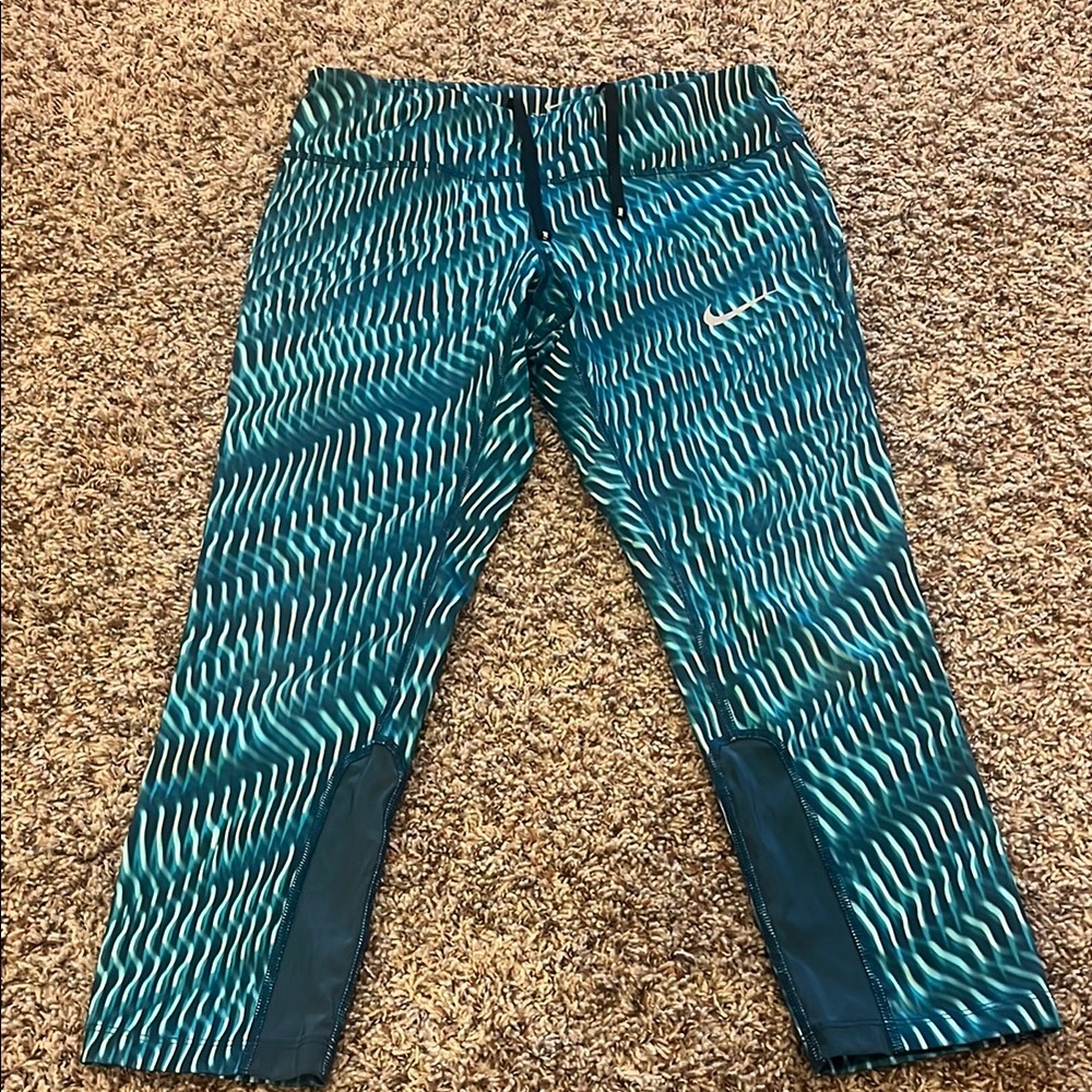 Nike Blue Patterned Leggings